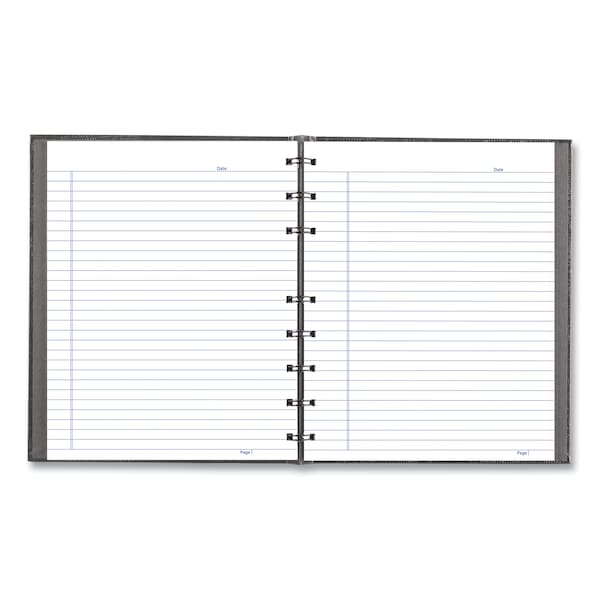 NotePro Notebook, 1-Subject, Medium/College Rule, Cool Gray Cover, 75 9.25 X 7.25 Sheets